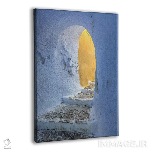 تابلو دکوراتیو Greece, Santorini, Pyrgos. Building Passageway.,اروپا، یونان… اثر جینز گالری - نمای پرسپکتیو محصول