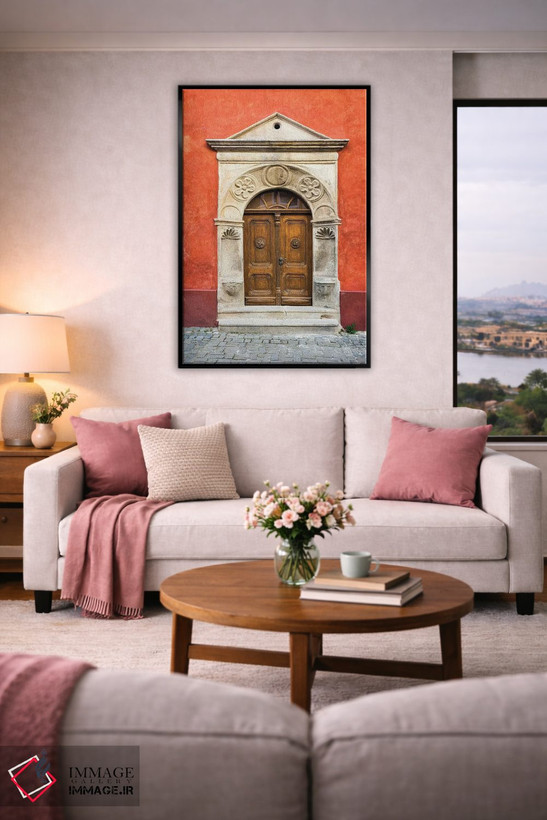 تابلو دکوراتیو Cesky Krumlov. Ornate Doors And Arch.,جمهوری چک، چسکی کروملو… اثر جینز گالری - D4B