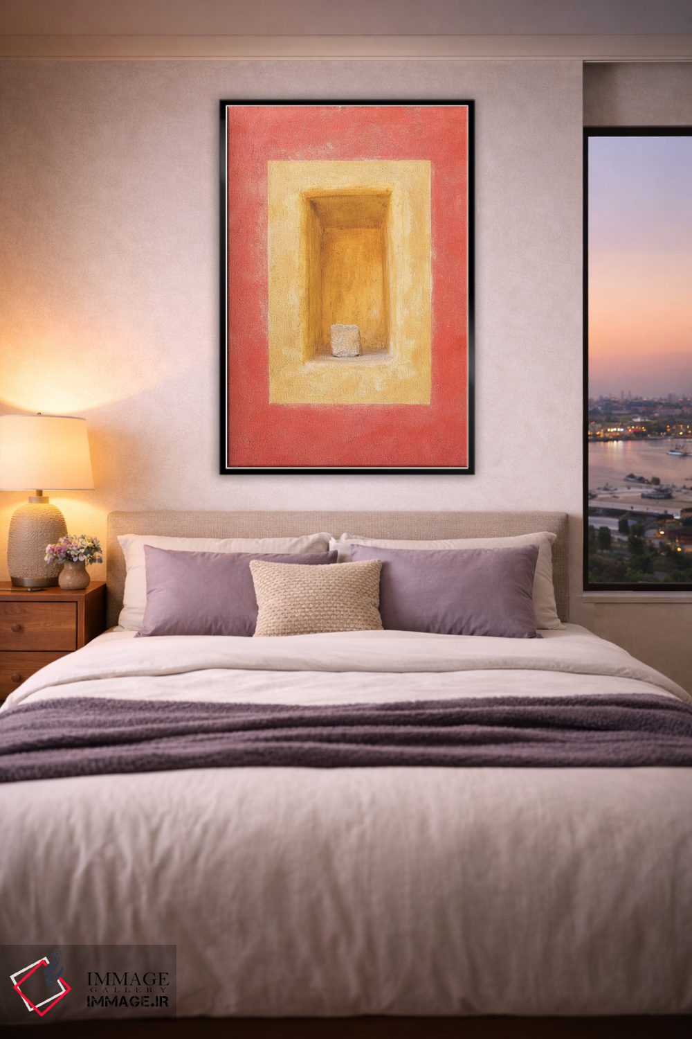 تابلو دکوراتیو Cesky Krumlov. Colorful Wall Indented Space.,جمهوری چک، چسکی… اثر جینز گالری - D5B