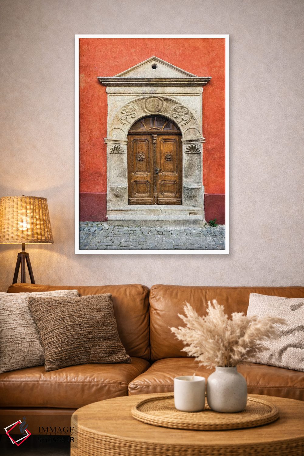 تابلو دکوراتیو Cesky Krumlov. Ornate Doors And Arch.,جمهوری چک، چسکی کروملو… اثر جینز گالری - D3W