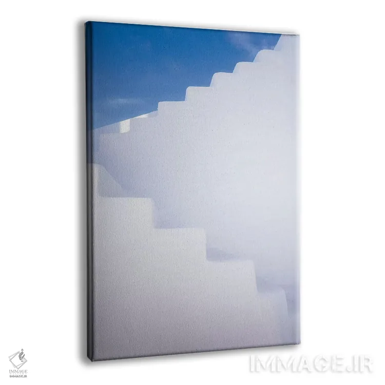 تابلو دکوراتیو Greece, Santorini. Stairway And Shapes.,اروپا، یونان، سانتور… اثر جینز گالری - نمای پرسپکتیو محصول