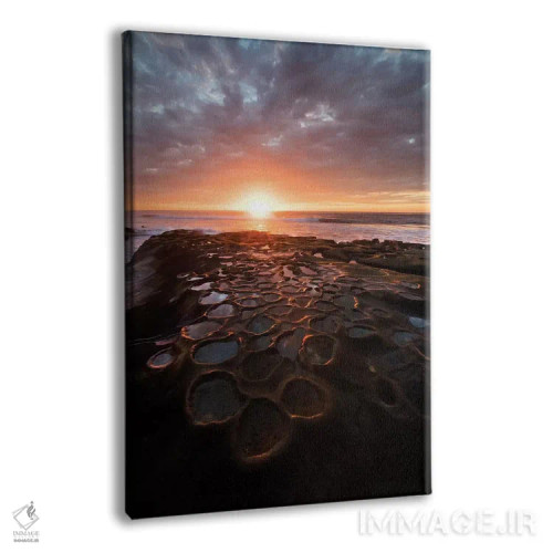 تابلو دکوراتیو California, La Jolla. Sunset over tide pools.,آمریکا، کالیفر… اثر جینز گالری - نمای پرسپکتیو محصول