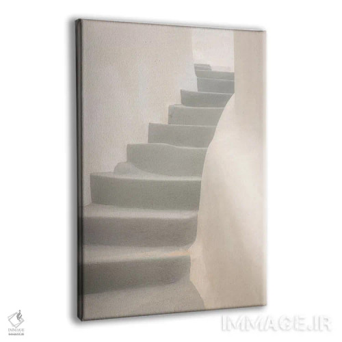 تابلو دکوراتیو Greece, Santorini, Thira. White Stairway And Walls.,اروپا، ی… اثر جینز گالری - نمای پرسپکتیو محصول