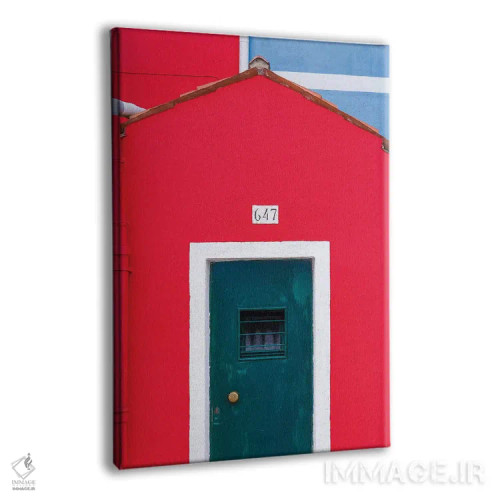 تابلو دکوراتیو Burano. Colorful House Exterior.,ایتالیا، بورانو. نمای بیرون… اثر جینز گالری - نمای پرسپکتیو محصول