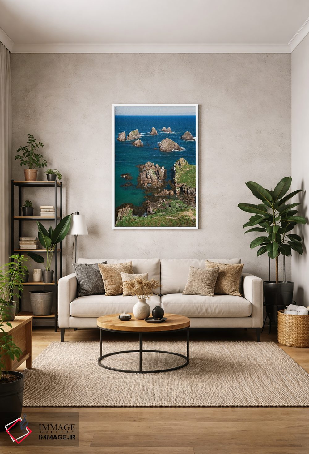 تابلو دکوراتیو South Island. Ocean View From Nugget Point.,نیوزیلند، جزیره… اثر جینز گالری - D1W