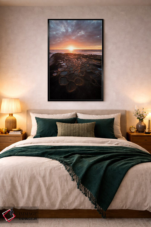 تابلو دکوراتیو California, La Jolla. Sunset over tide pools.,آمریکا، کالیفر… اثر جینز گالری - D4B