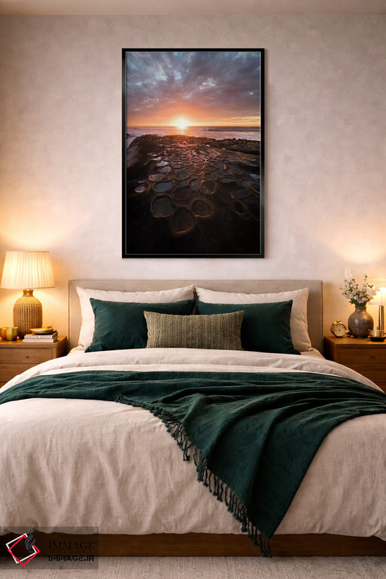 تابلو دکوراتیو California, La Jolla. Sunset over tide pools.,آمریکا، کالیفر… اثر جینز گالری - D4B