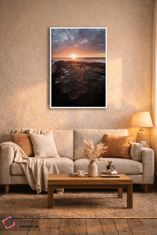 تابلو دکوراتیو California, La Jolla. Sunset over tide pools.,آمریکا، کالیفر… اثر جینز گالری - D3W