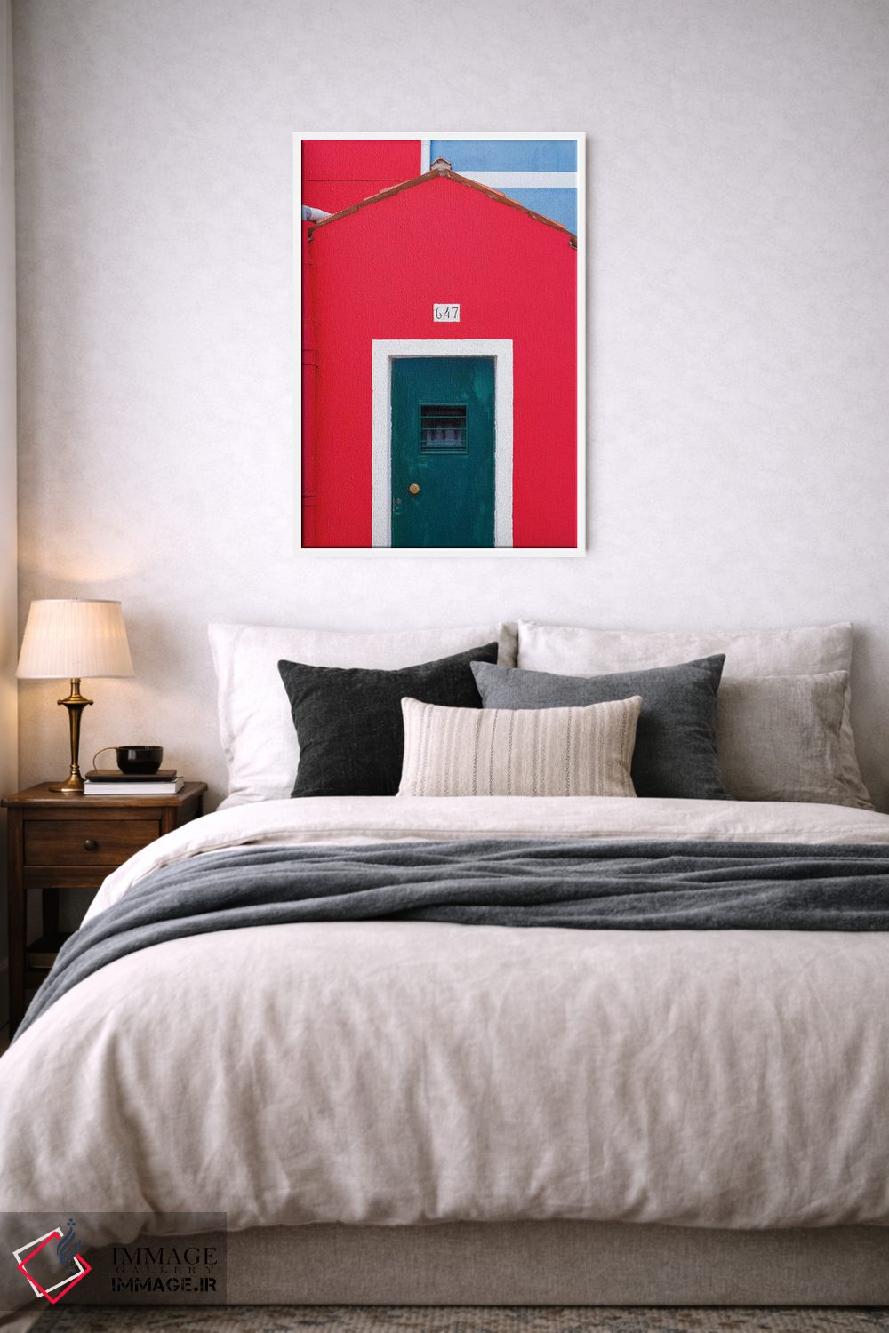 تابلو دکوراتیو Burano. Colorful House Exterior.,ایتالیا، بورانو. نمای بیرون… اثر جینز گالری - D5W
