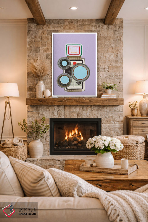 تابلو دکوراتیو دوربین فیلمبرداری ۸ میلی متری اثر جیمی متز - D1W