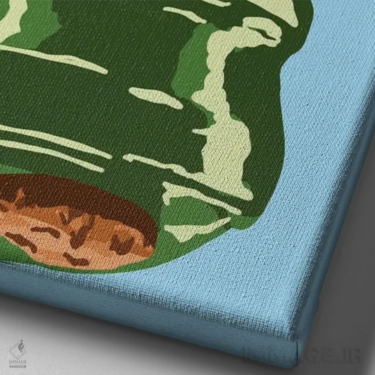 تابلو مینیمال چوب پنبه شامپاین با باز کردن سابرژ اثر جیمی متز - نمای نزدیک بافت بوم