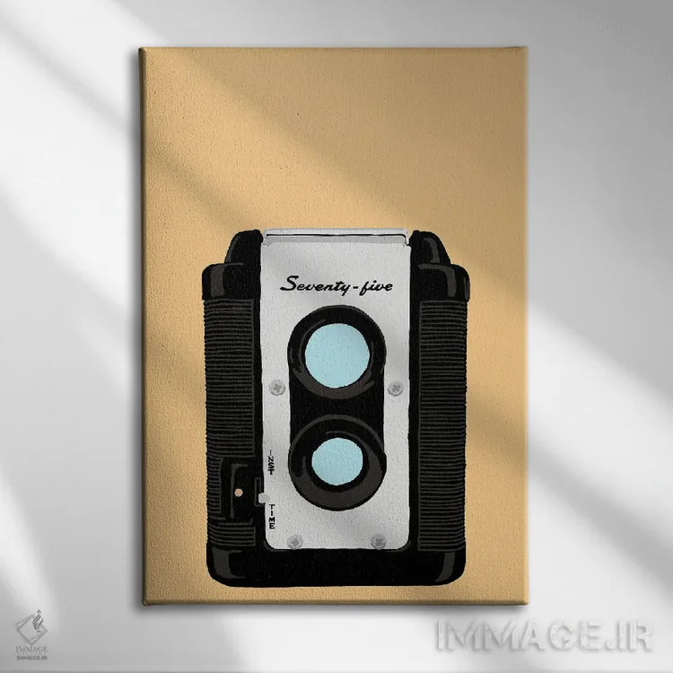 تابلو دکوراتیو دوربین آرگوس قطع متوسط اثر جیمی متز - نمای روبهرو روی دیوار