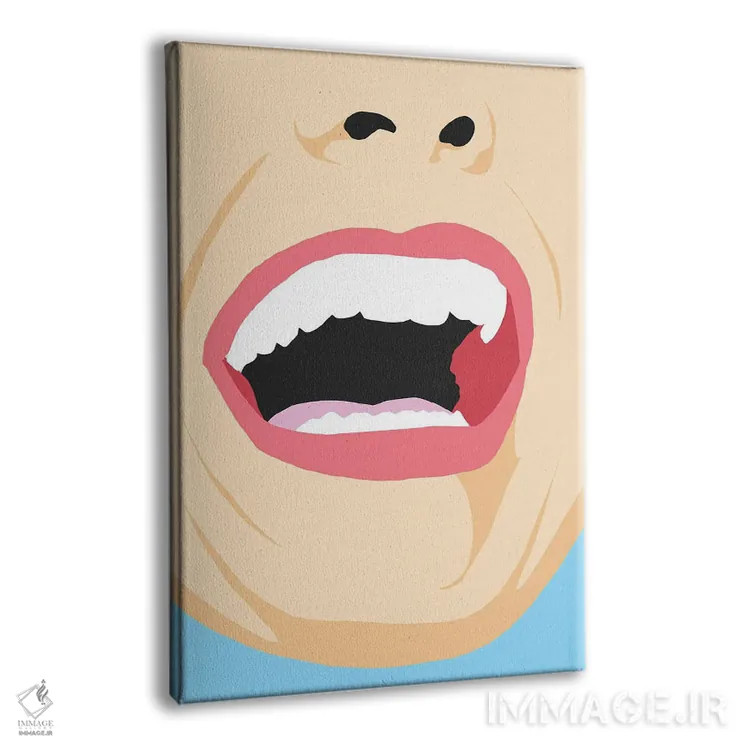 تابلو دکوراتیو خنده اثر جیمی متز - نمای پرسپکتیو محصول
