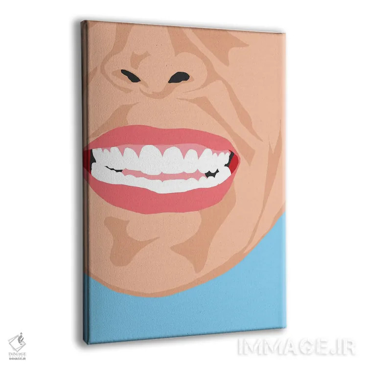 تابلو مدرن دندان ها اثر جیمی متز - نمای پرسپکتیو محصول