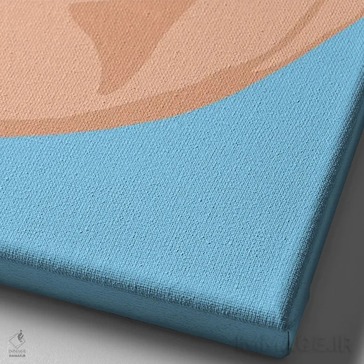 تابلو مدرن دندان ها اثر جیمی متز - نمای نزدیک بافت بوم