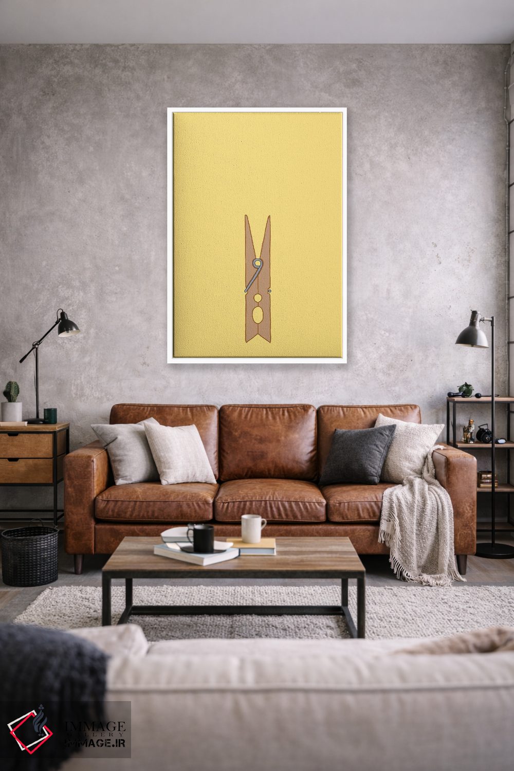 تابلو مینیمال گیره لباس اثر جیمی متز - D1W