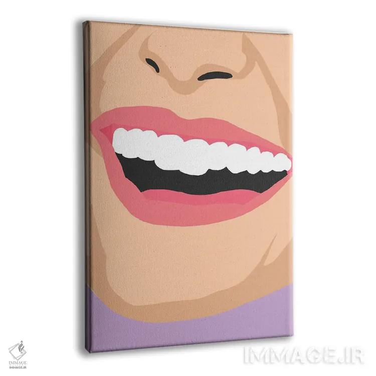 تابلو مدرن لبخند حرفه ای اثر جیمی متز - نمای پرسپکتیو محصول