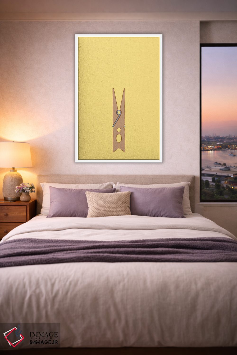 تابلو مینیمال گیره لباس اثر جیمی متز - D3W