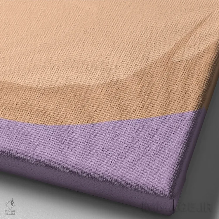 تابلو مدرن لبخند حرفه ای اثر جیمی متز - نمای نزدیک بافت بوم