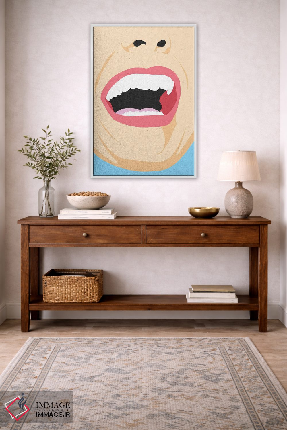 تابلو دکوراتیو خنده اثر جیمی متز - D1W