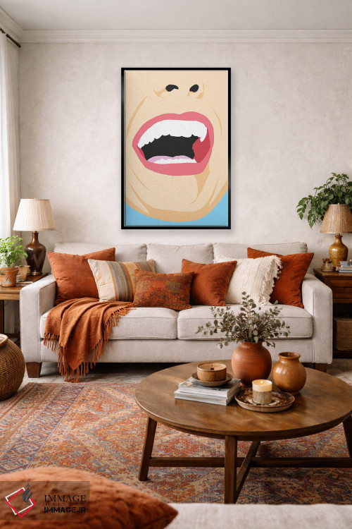 تابلو دکوراتیو خنده اثر جیمی متز - D3B