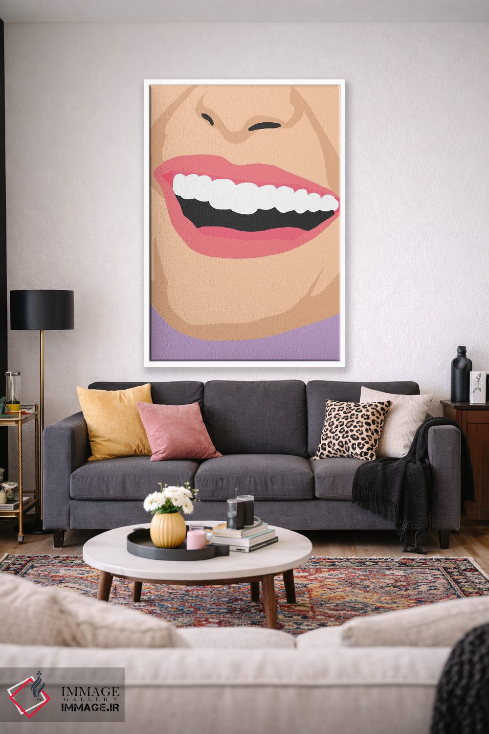 تابلو مدرن لبخند حرفه ای اثر جیمی متز - D1W