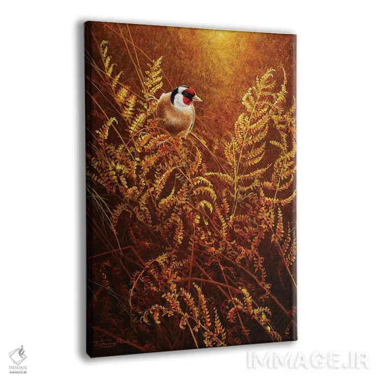 تابلو دکوراتیو سرخس های پاییزی اثر جرمی پاول - نمای پرسپکتیو محصول