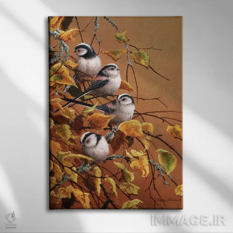 تابلو دکوراتیو گروه خانوادگی اثر جرمی پاول - نمای روبهرو روی دیوار