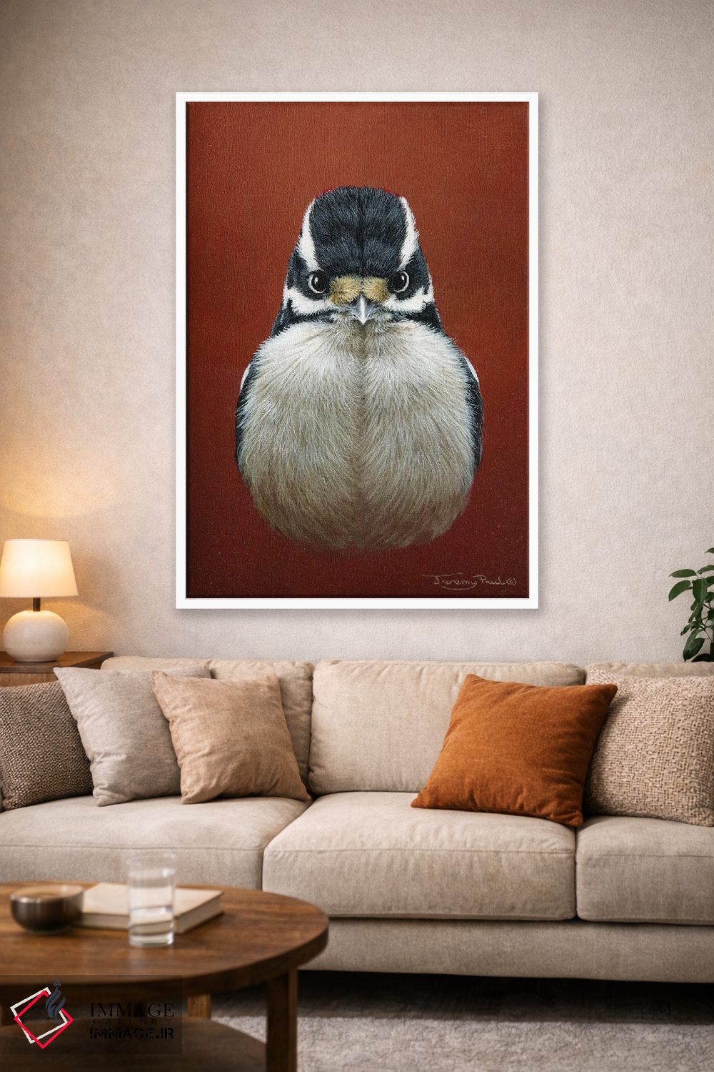 تابلو دکوراتیو دارکوب کرک دار اثر جرمی پاول - D2W