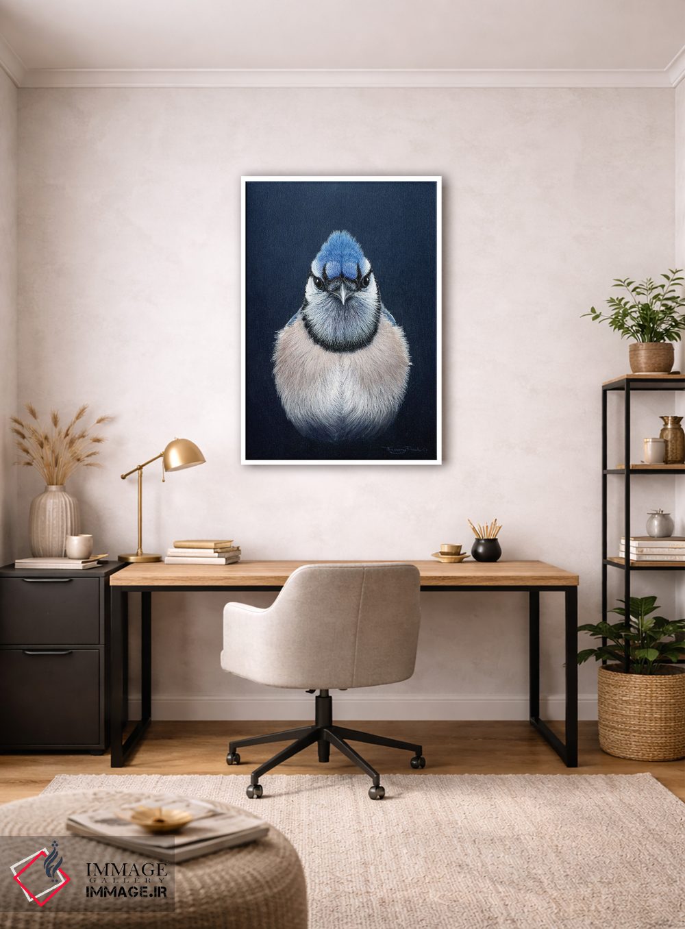 تابلو دکوراتیو جای آبی اثر جرمی پاول - D3W