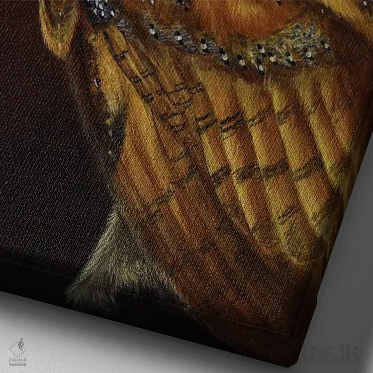 تابلو دکوراتیو محل استراحت پرندگان اثر جرمی پاول - نمای نزدیک بافت بوم