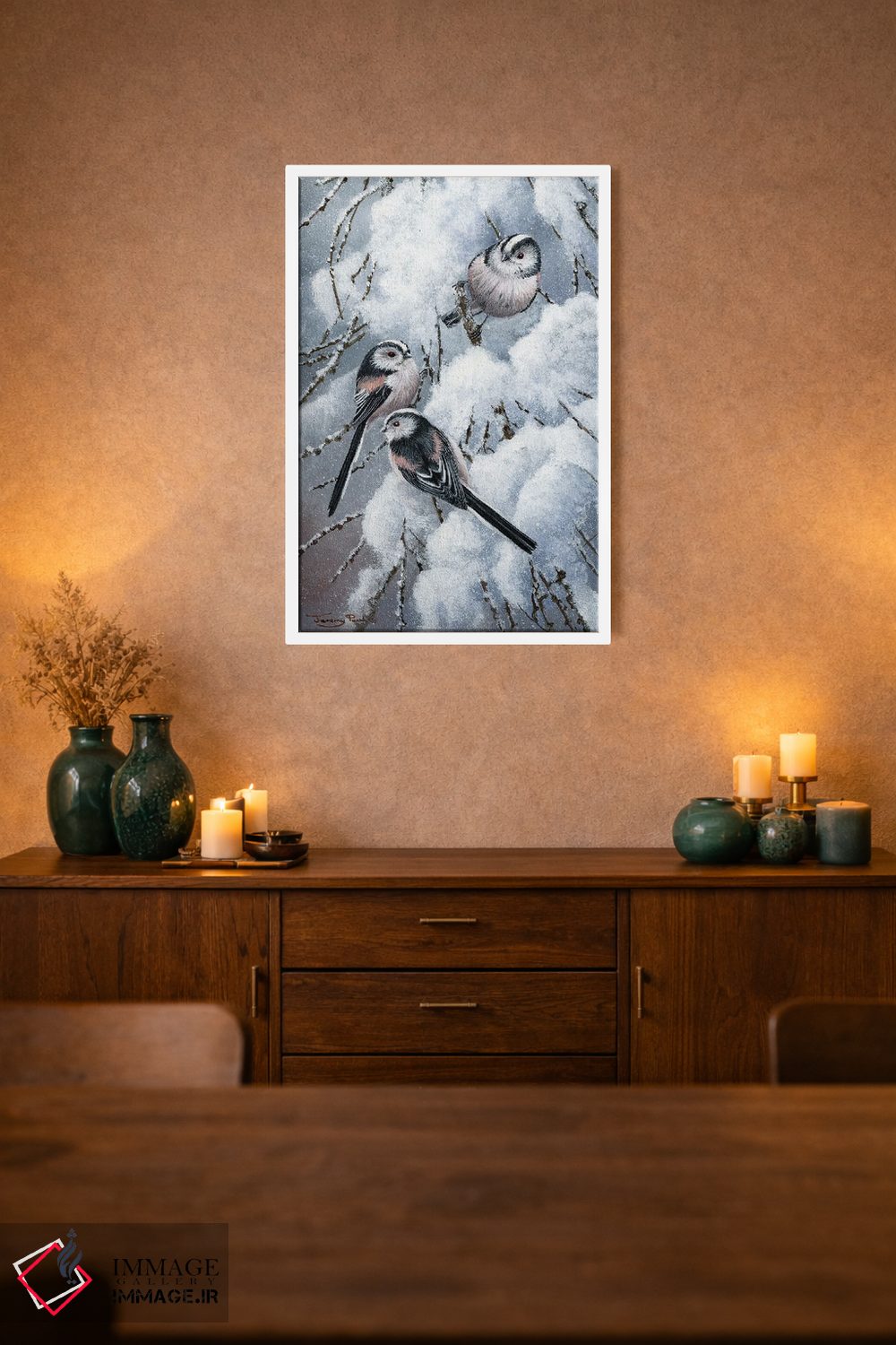 تابلو دکوراتیو چرخ ریسک دم دراز اثر جرمی پاول - D1W