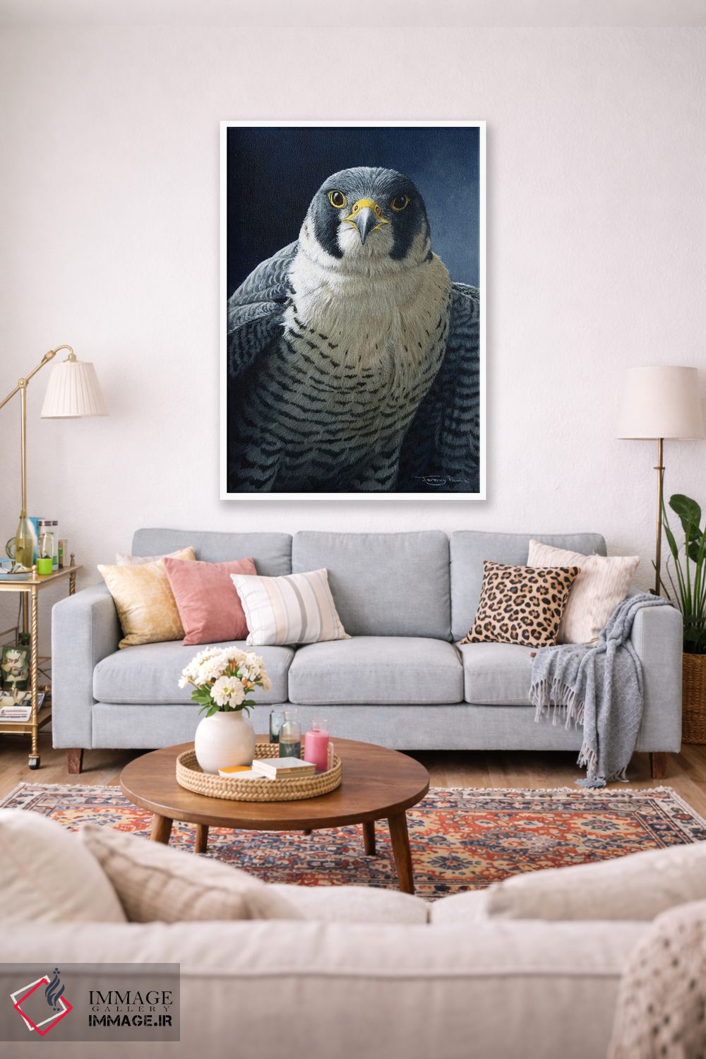 تابلو دکوراتیو شاهین تیزپر اثر جرمی پاول - D1W