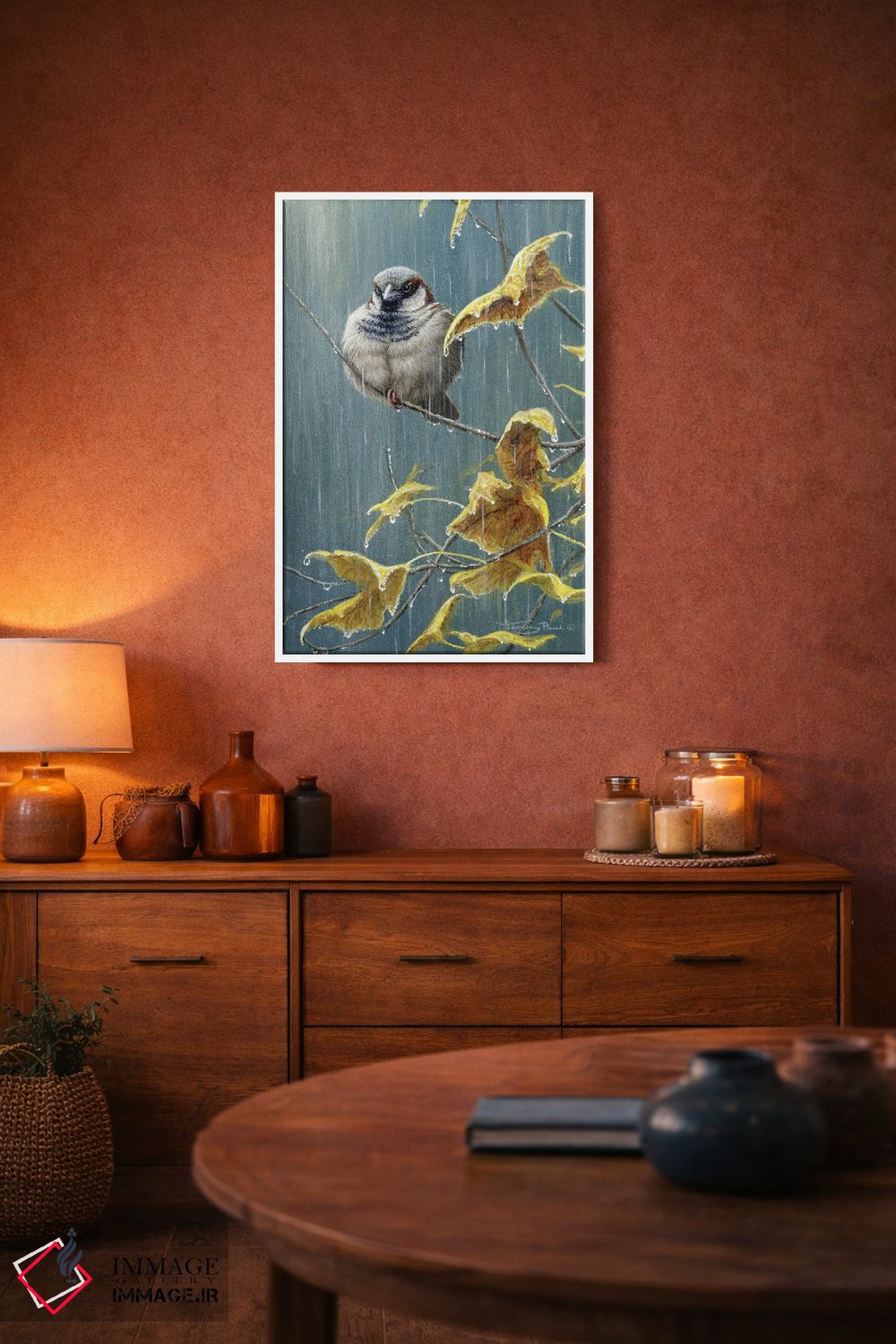 تابلو دکوراتیو باران سنگین اثر جرمی پاول - D3W