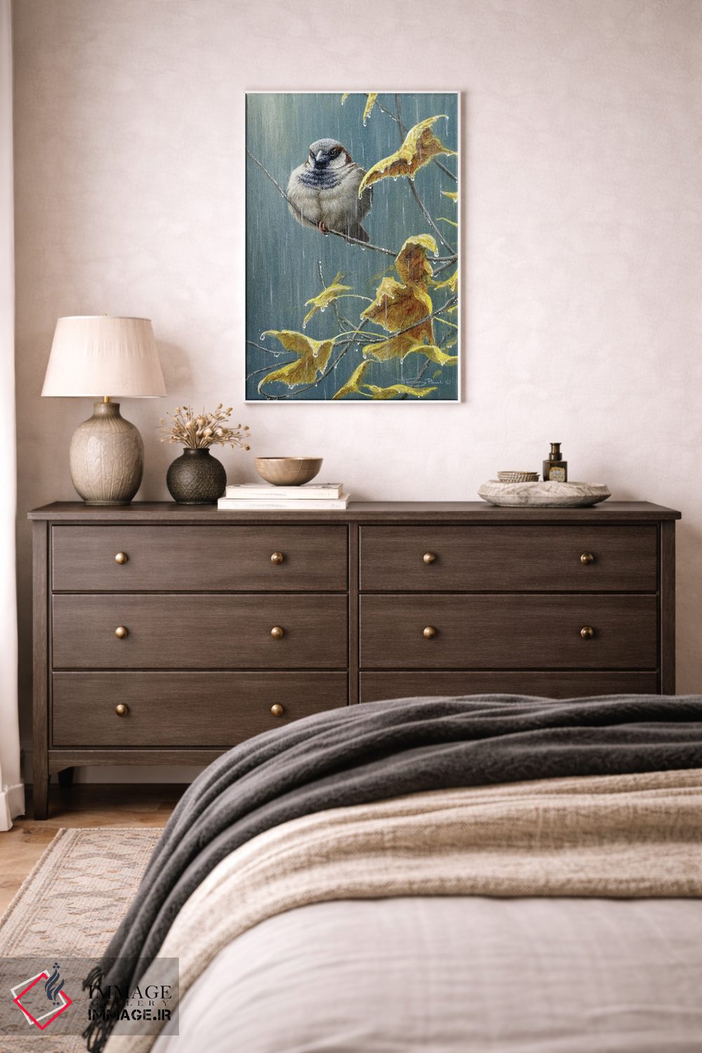 تابلو دکوراتیو باران سنگین اثر جرمی پاول - D2W