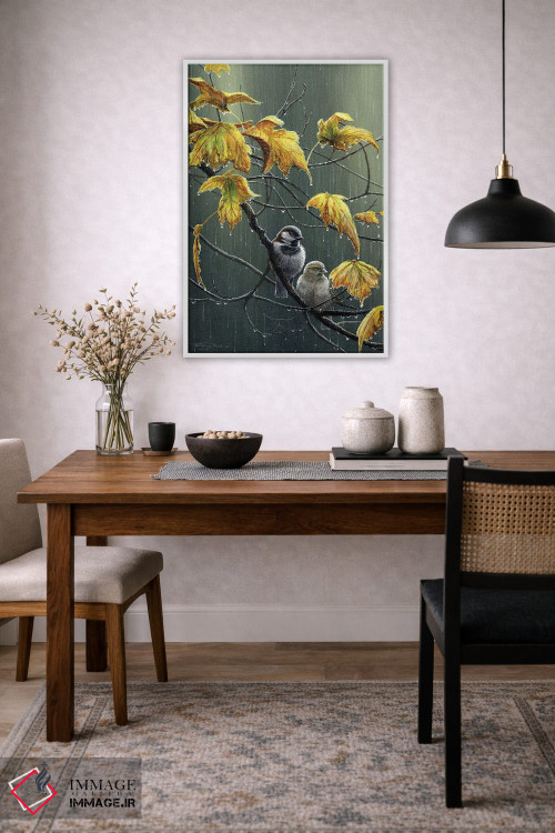 تابلو دکوراتیو قطرات باران اثر جرمی پاول - D1W