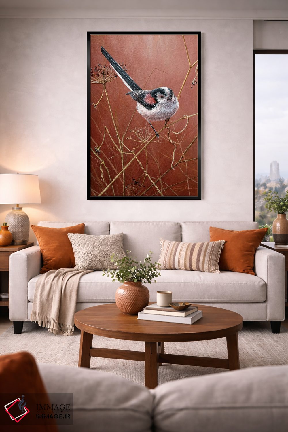 تابلو دکوراتیو چرخ ریسک دم دراز اثر جرمی پاول - D2B