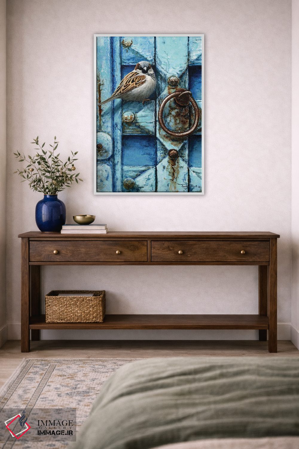 تابلو مدرن گنجشک خانگی اثر جرمی پاول - D3W