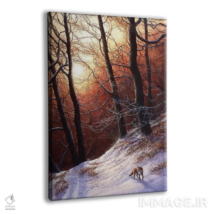 تابلو دکوراتیو بازگشت زمستان اثر جرمی پاول - نمای پرسپکتیو محصول