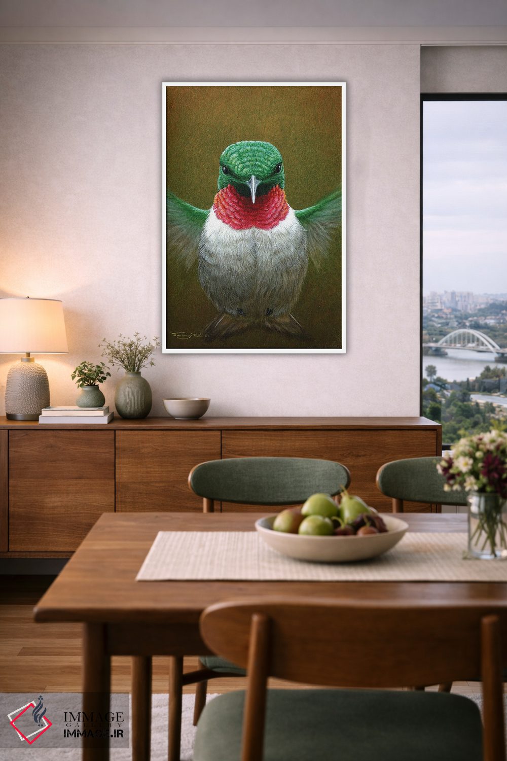 تابلو دکوراتیو مرغ مگس خوار اثر جرمی پاول - D6W