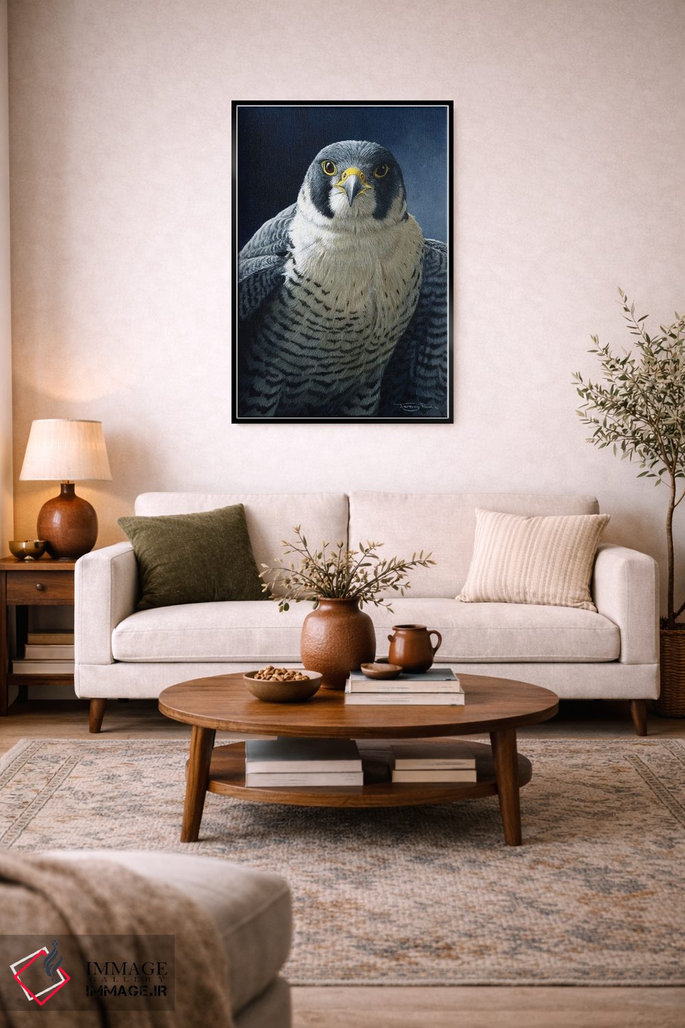 تابلو دکوراتیو شاهین تیزپر اثر جرمی پاول - D3B