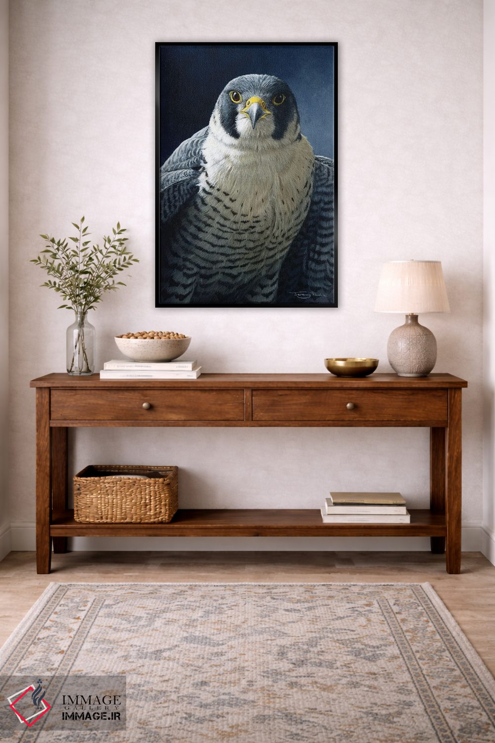 تابلو دکوراتیو شاهین تیزپر اثر جرمی پاول - D4B