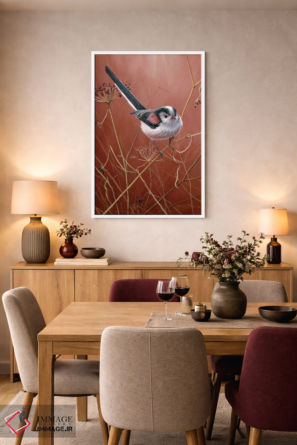 تابلو دکوراتیو چرخ ریسک دم دراز اثر جرمی پاول - D6W