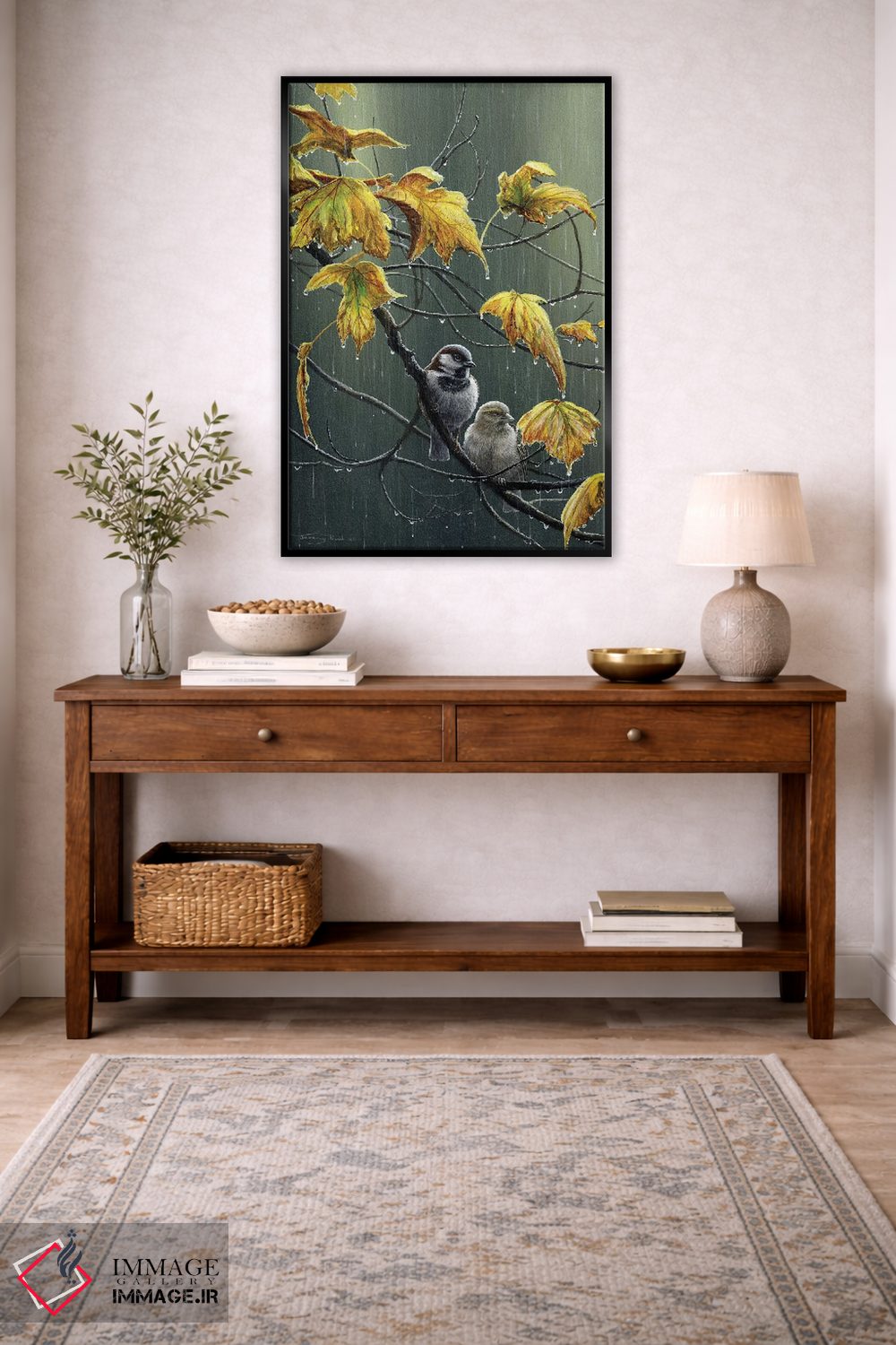 تابلو دکوراتیو قطرات باران اثر جرمی پاول - D5B