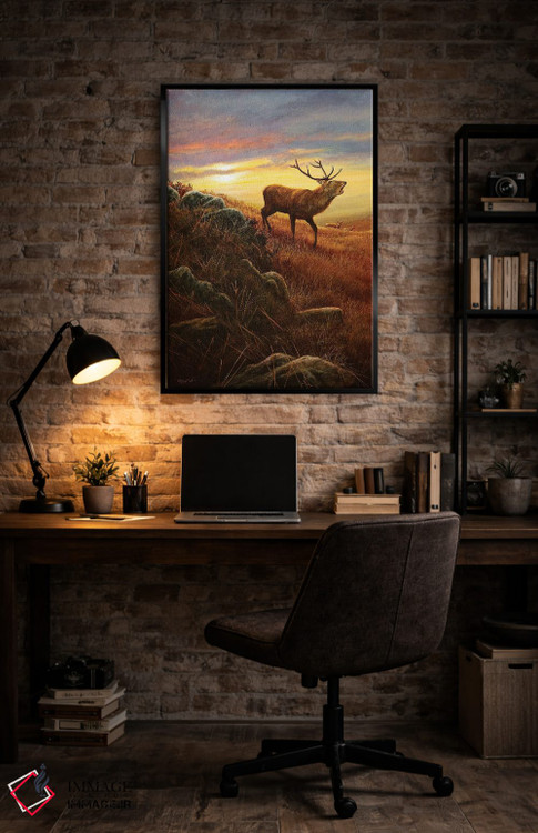 تابلو دکوراتیو نور کوهستان اثر جرمی پاول - D6B