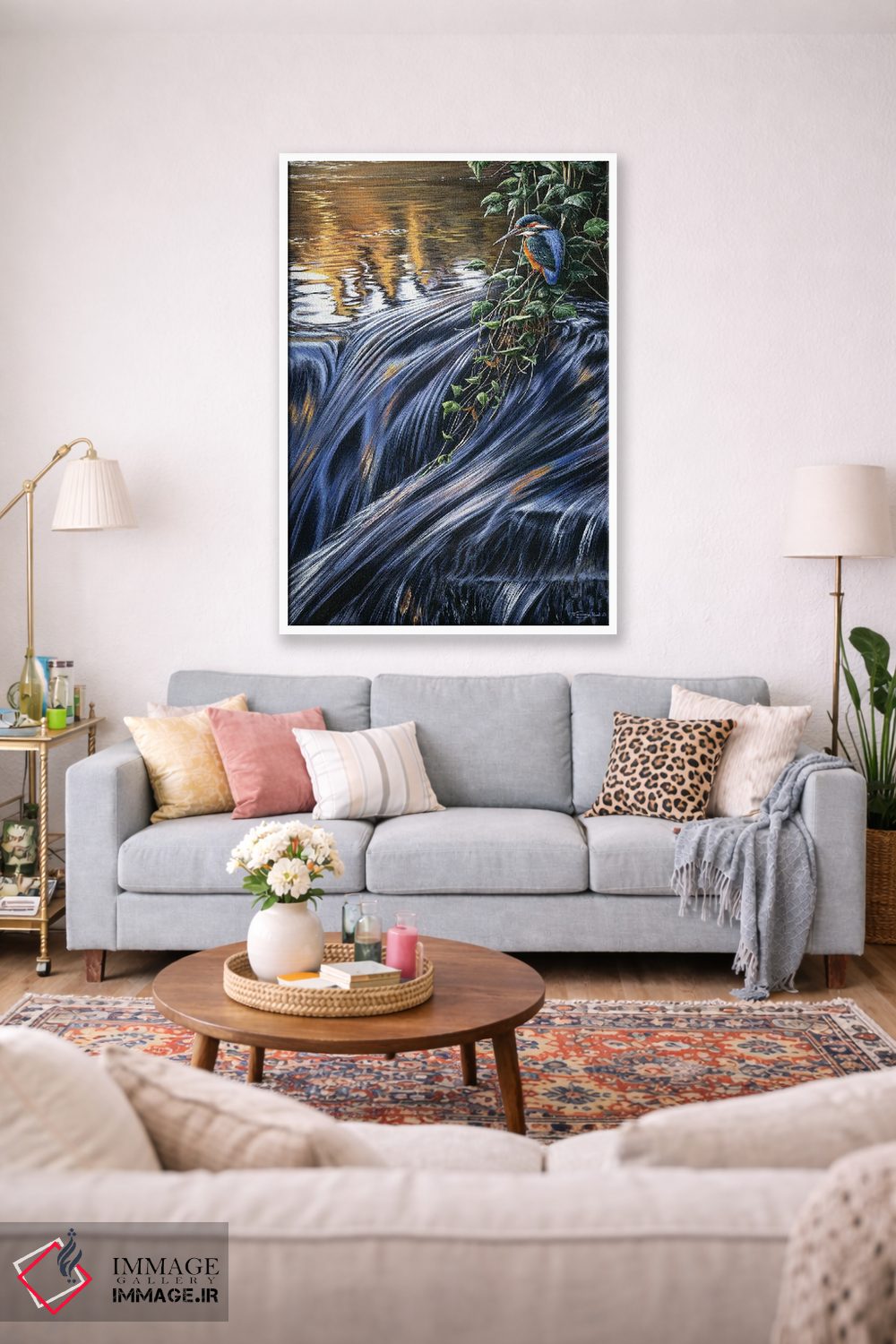 تابلو دکوراتیو آبشار ماهی خورک اثر جرمی پاول - D2W