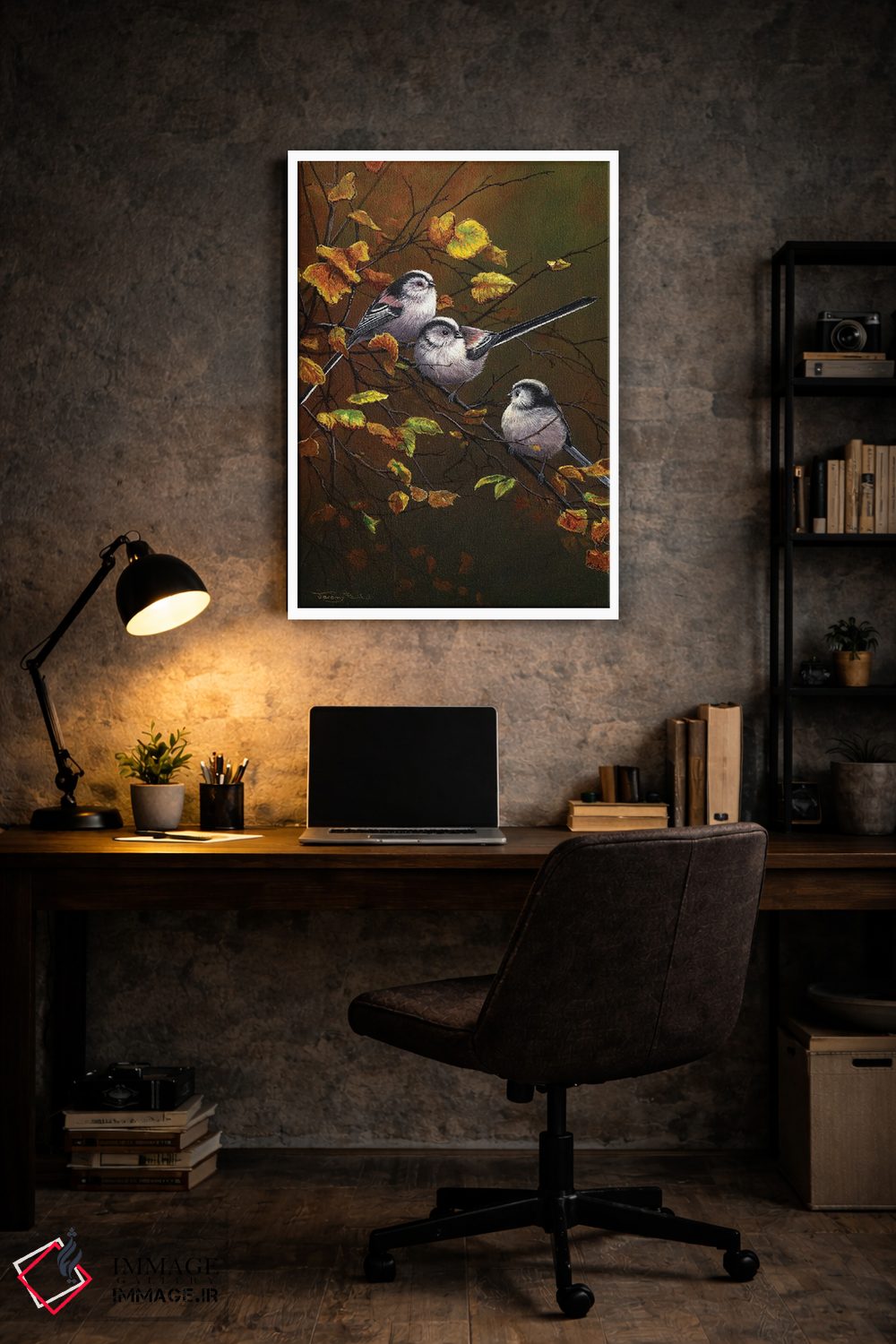 تابلو دکوراتیو چرخ ریسک های دم دراز اثر جرمی پاول - D6W