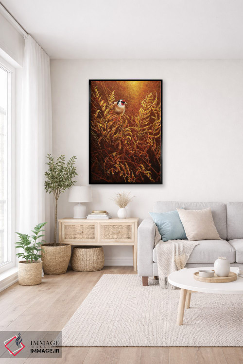 تابلو دکوراتیو سرخس های پاییزی اثر جرمی پاول - D5B