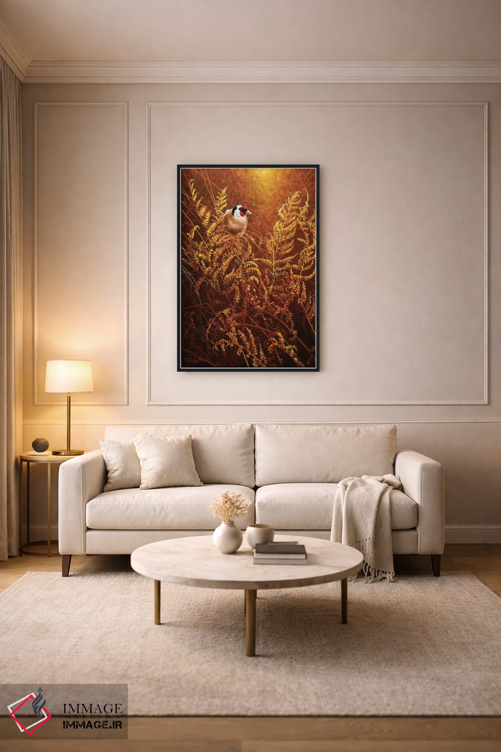 تابلو دکوراتیو سرخس های پاییزی اثر جرمی پاول - D6B