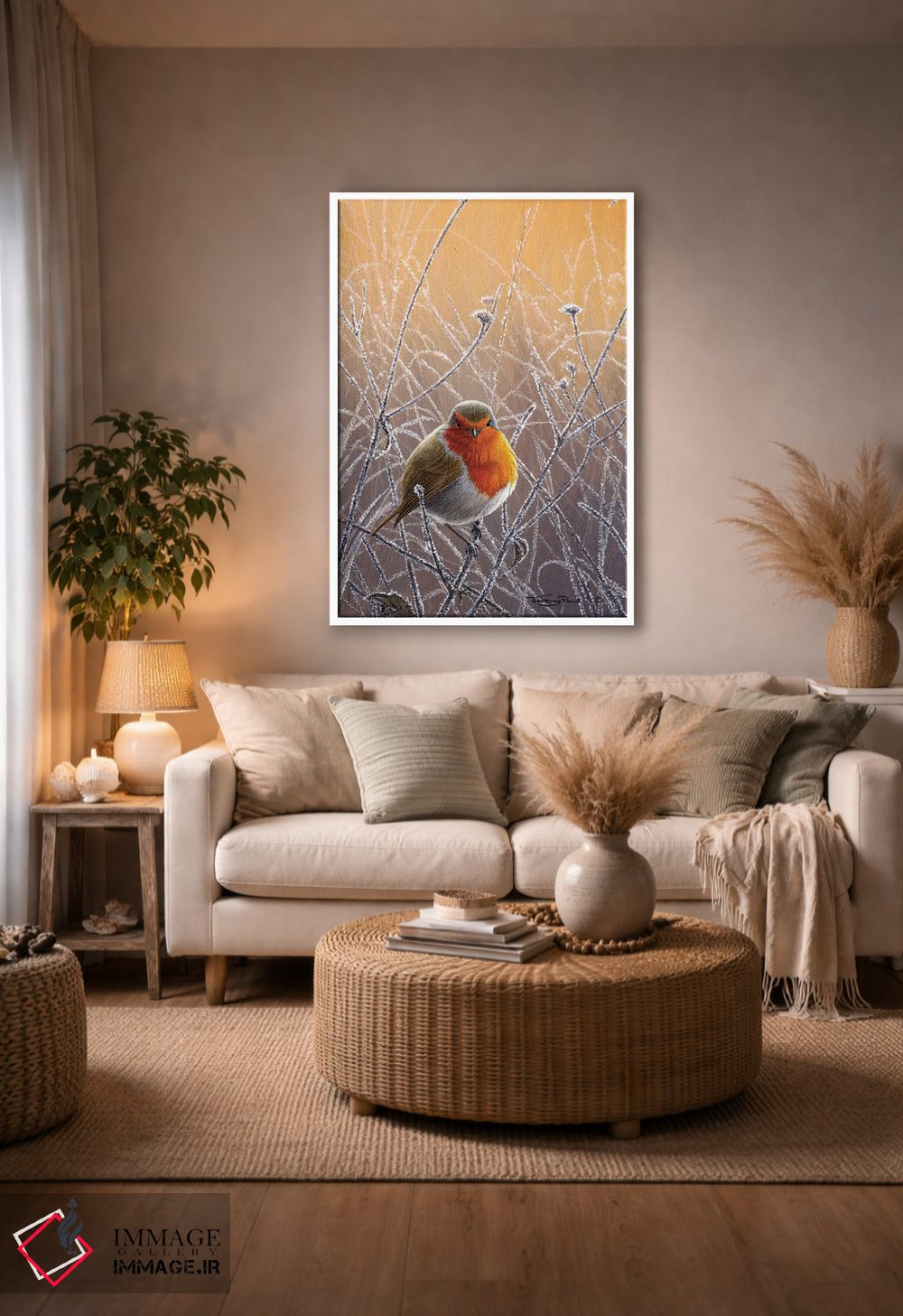 تابلو دکوراتیو درخشش یخبندان اثر جرمی پاول - D4W